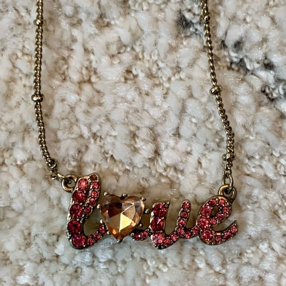 Betsey Johnson Love necklace